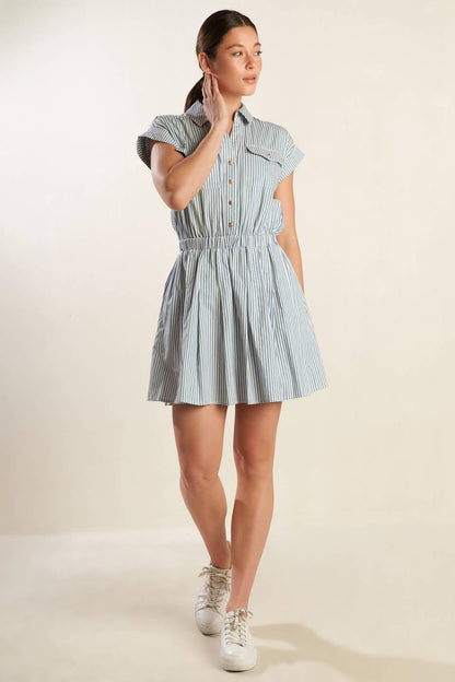 Champagne Toast Woven Mini Dress