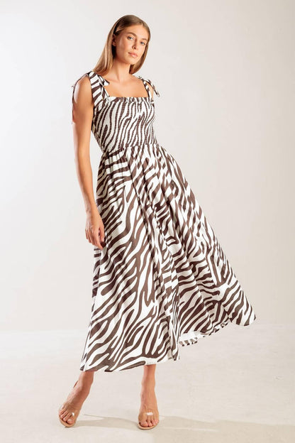 Dancing With the Woven Midi Dress