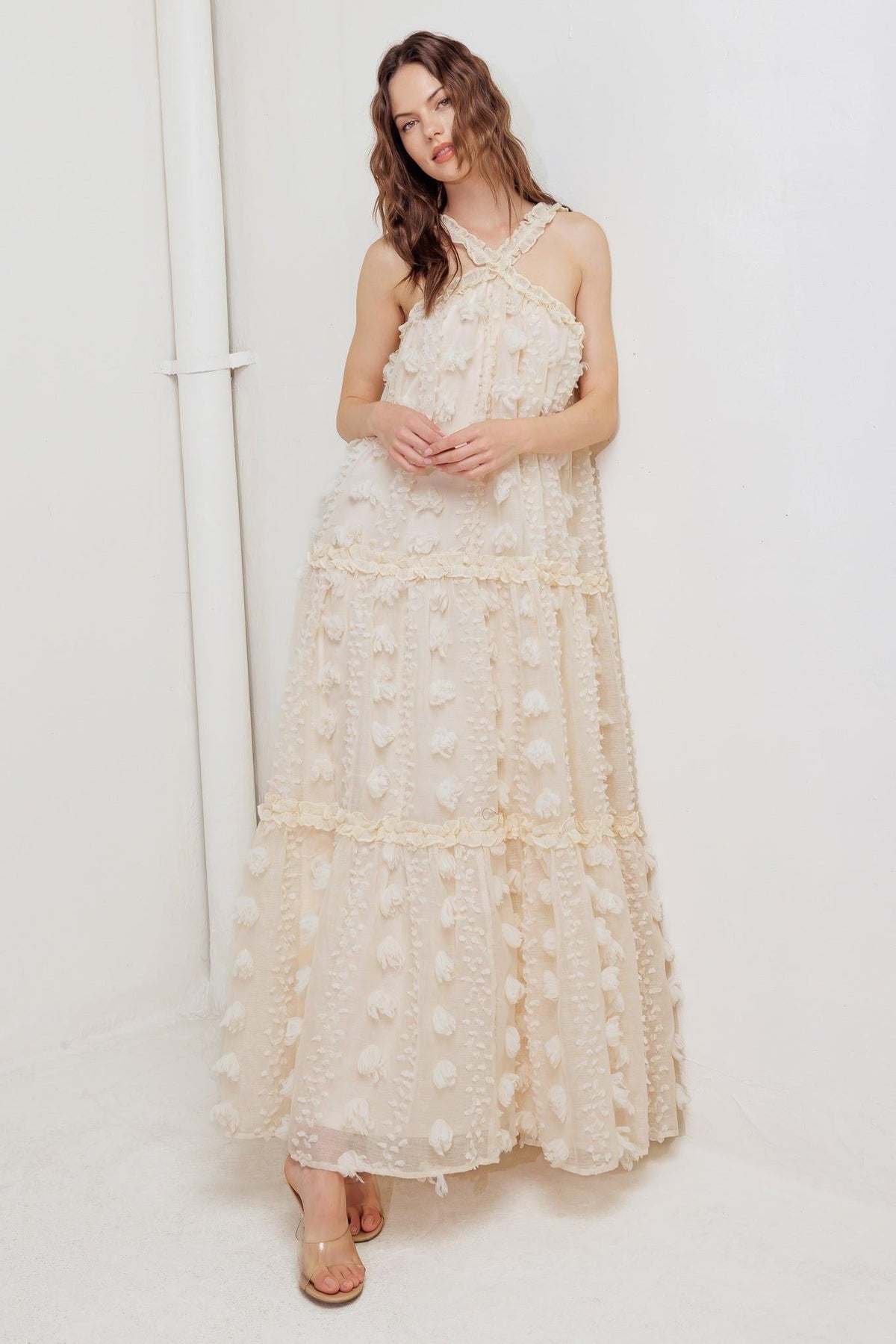 Cloud Nine Gown Woven Ankle Dress