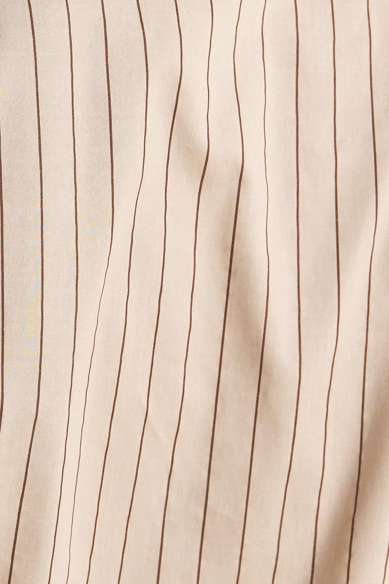 Classic Neutral Woven Midi Dress