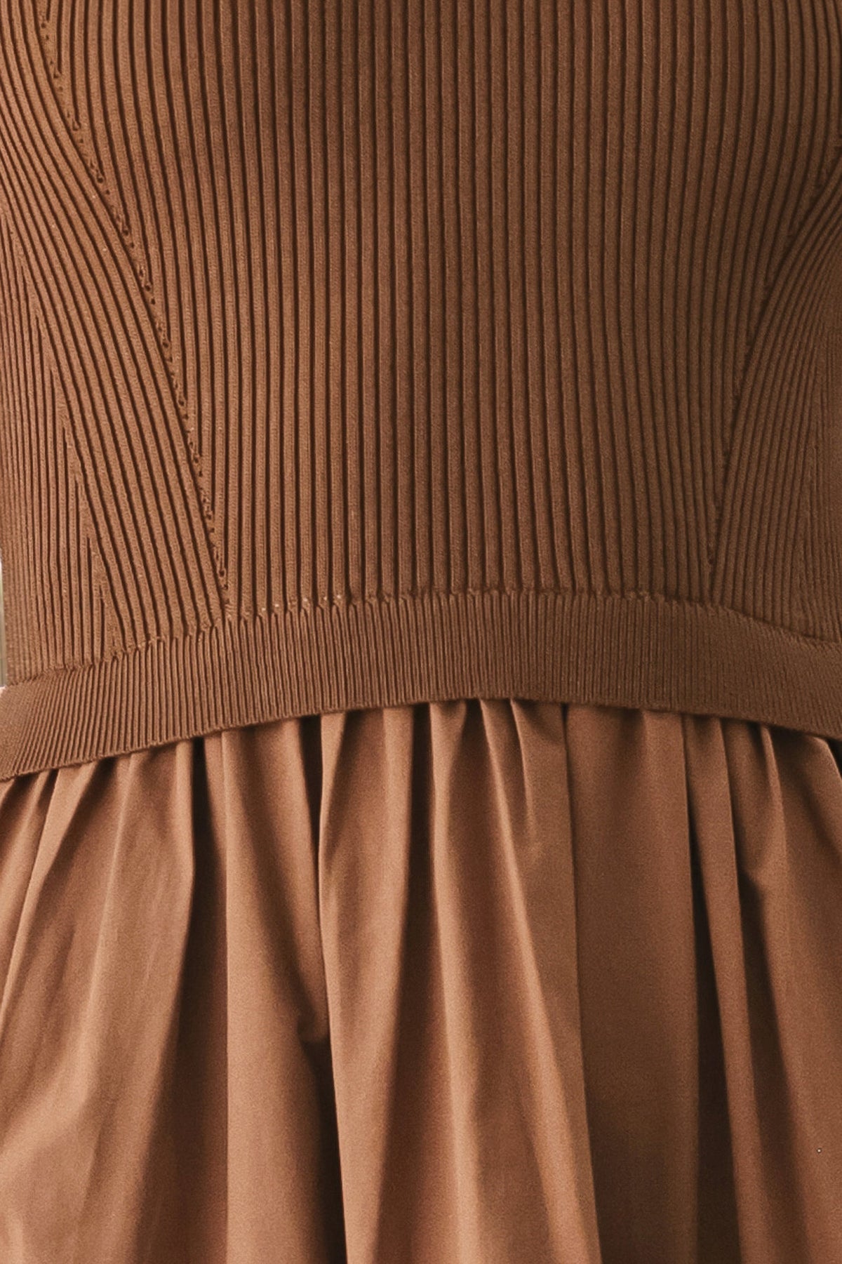 Espresso Dream Sweater Knit Midi Dress