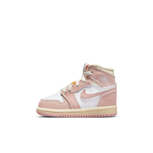 Air Jordan Preschool Retro 1 High Og 'Washed Pink Td' Sneakers