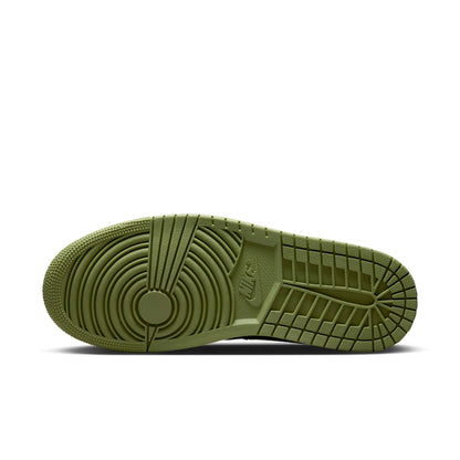 Air Jordan Men's Retro 1 Mid Se Craft 'Anthracite Light Olive' Sneakers