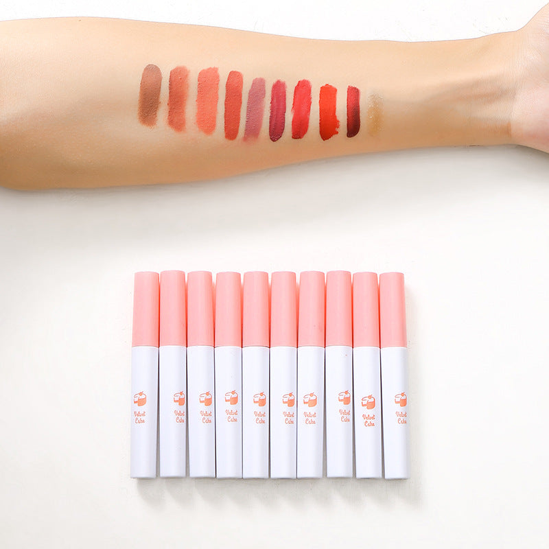 10-Piece Velvet Matte Lip Gloss Set