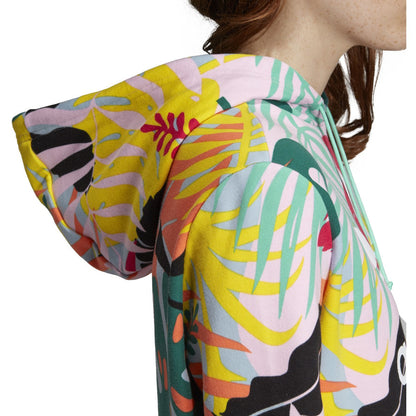 adidas Women's Originals Tropicalage Cropped Hoodie Sweaters