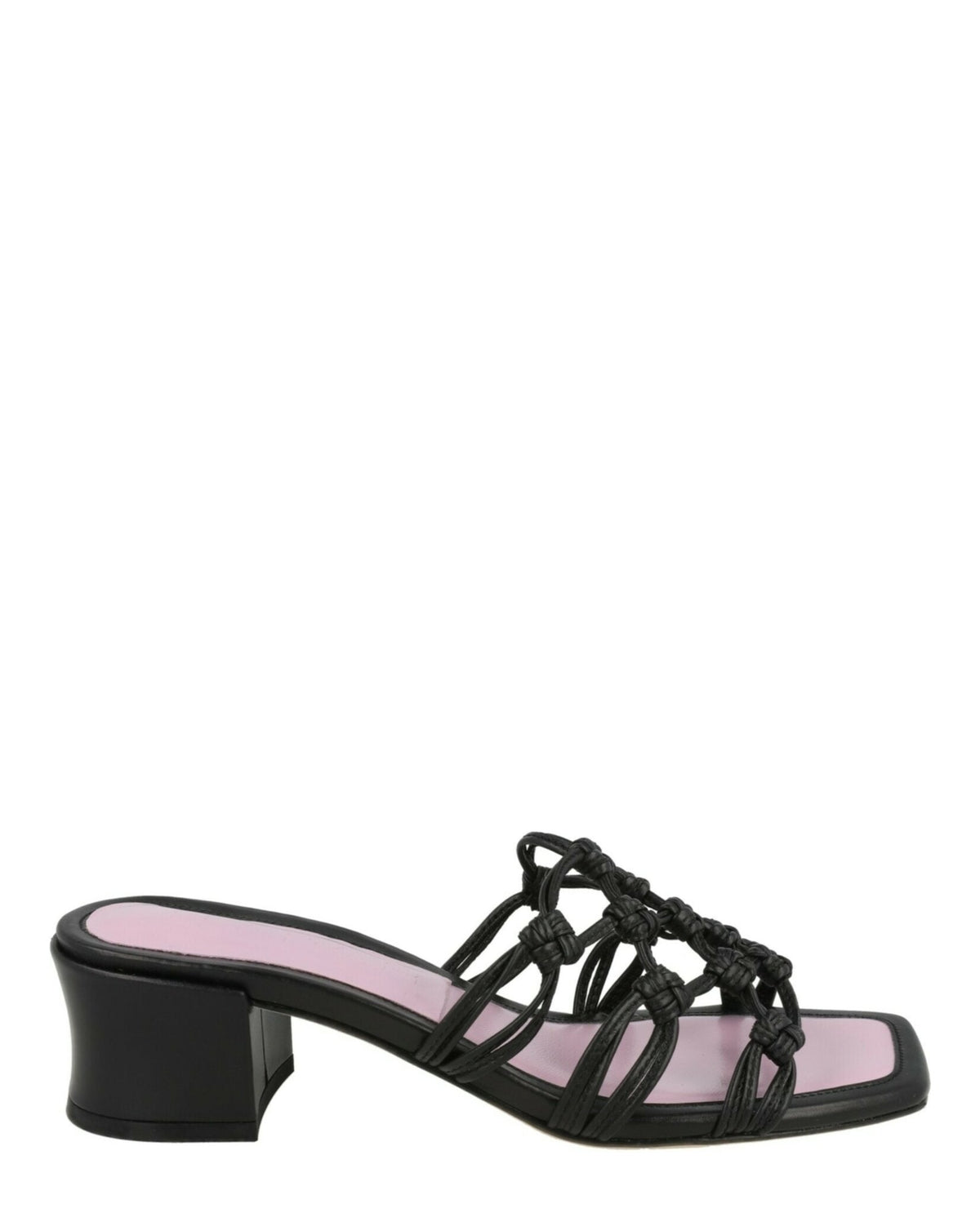 ByFar Marsha Knotted Leather Mule Sandals