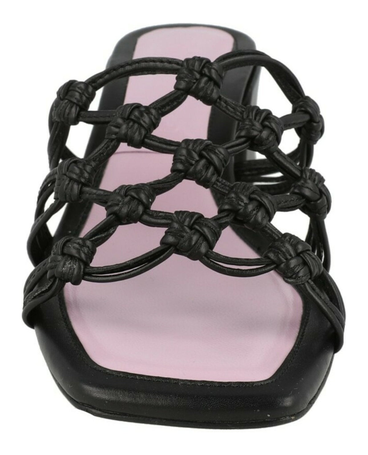 ByFar Marsha Knotted Leather Mule Sandals