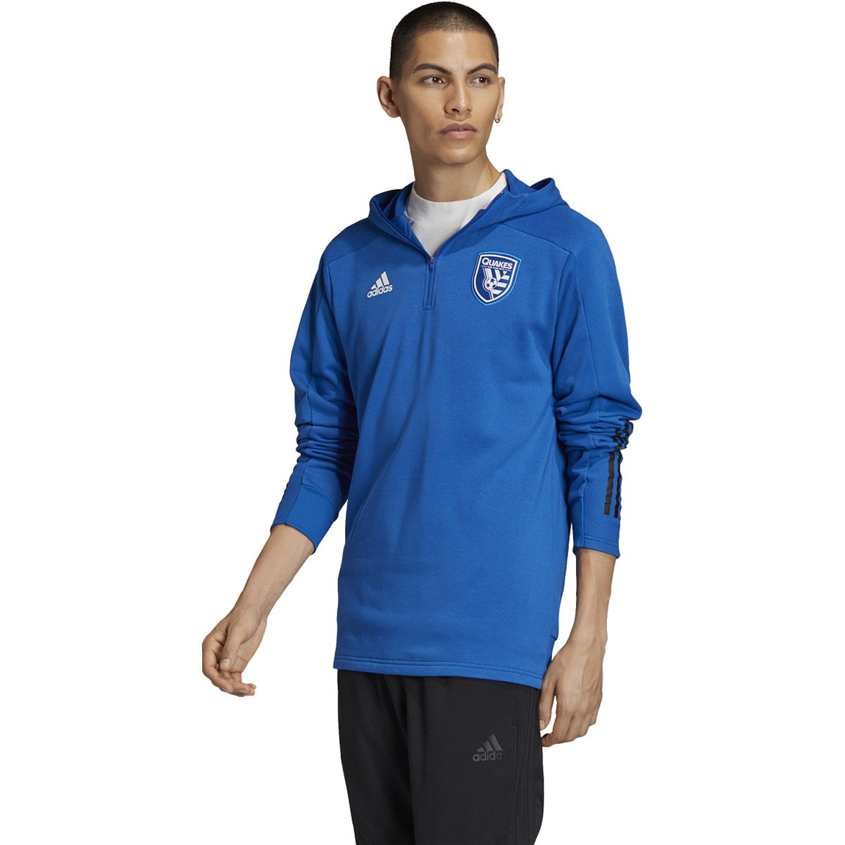 adidas Men's San Jose Earthquakes 3-Stripes Travel Jacket