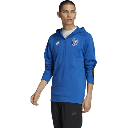 adidas Men's San Jose Earthquakes 3-Stripes Travel Jacket