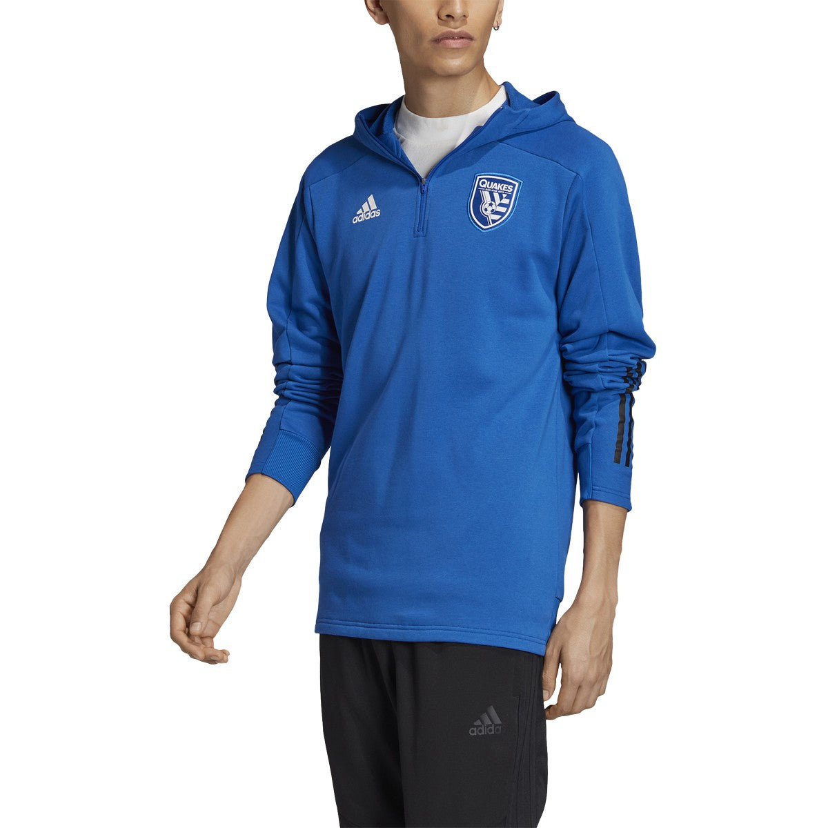 adidas Men's San Jose Earthquakes 3-Stripes Travel Jacket