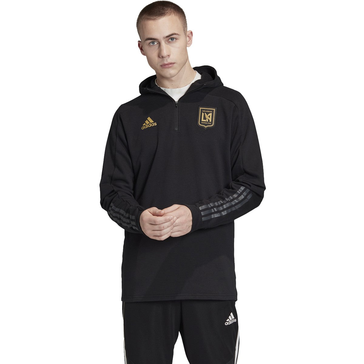 adidas Men's Los Angeles Fc 3-Stripes Travel Jacket