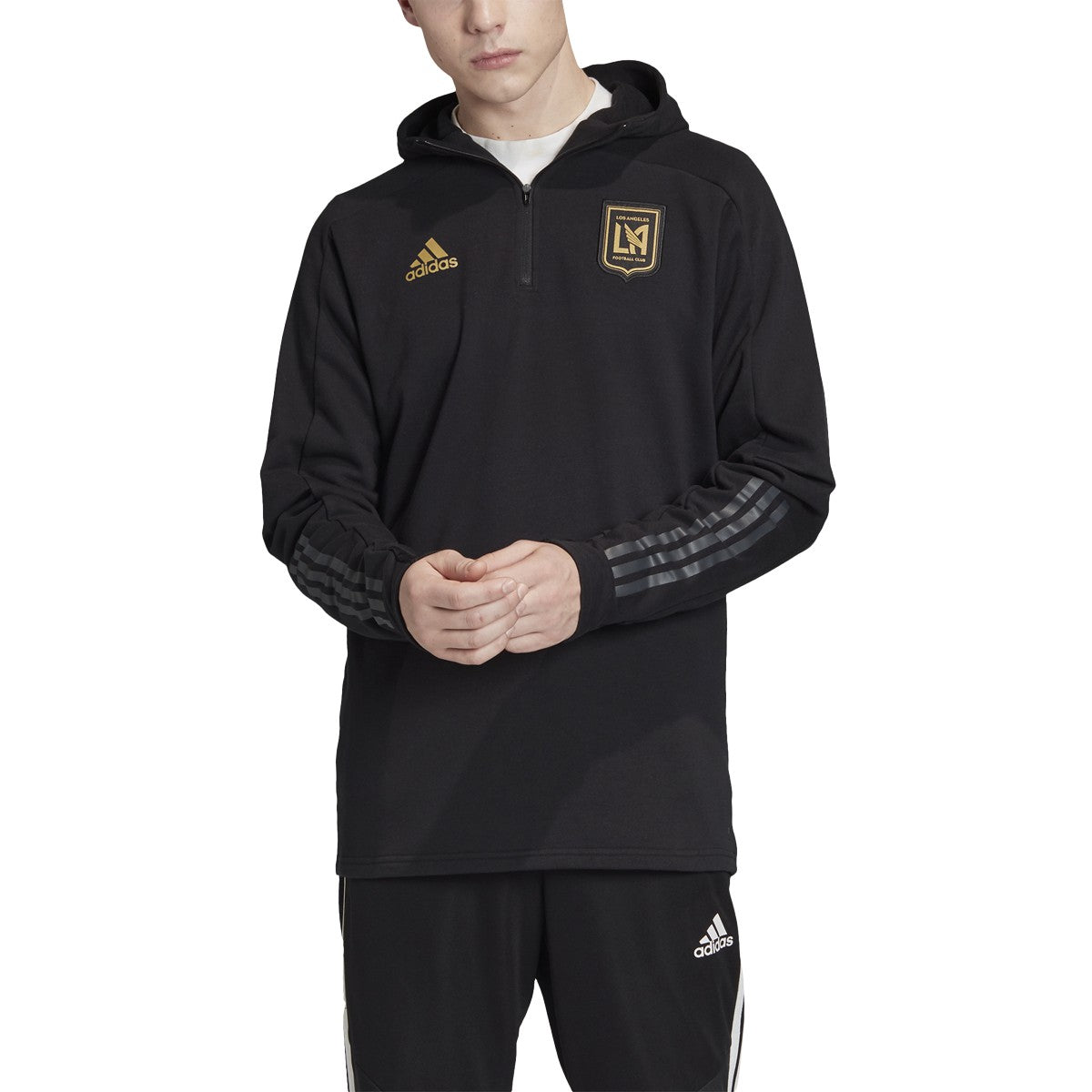 adidas Men's Los Angeles Fc 3-Stripes Travel Jacket