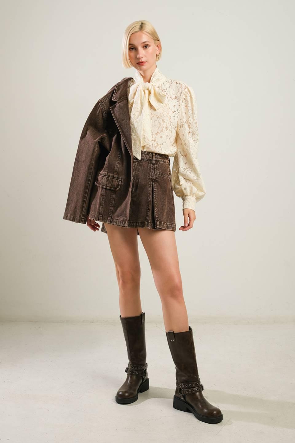 Daring Confidence Denim Blazer