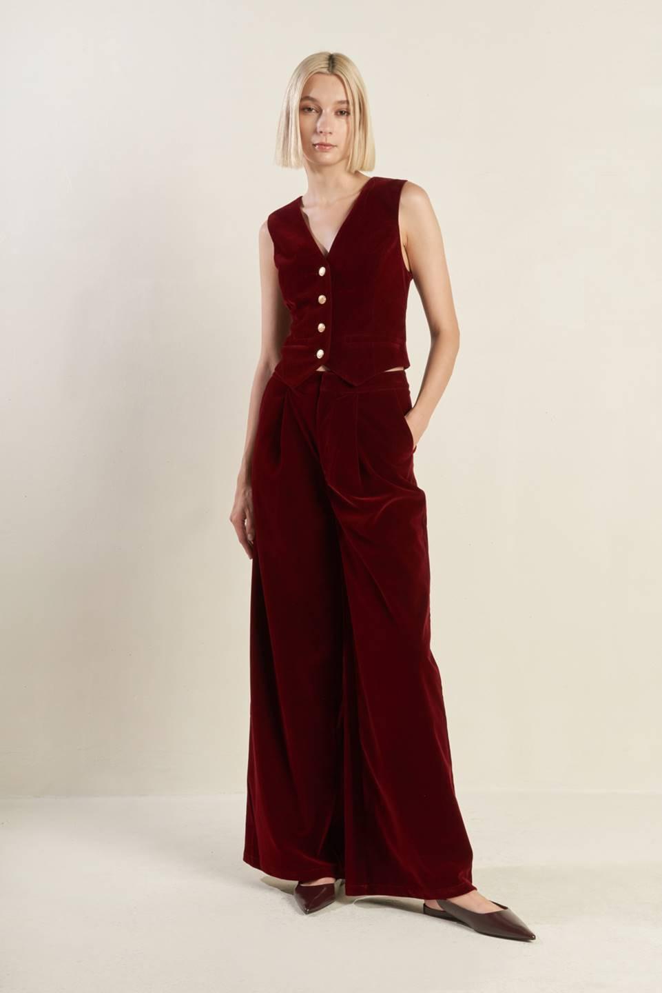Coy Charm Velvet Vest