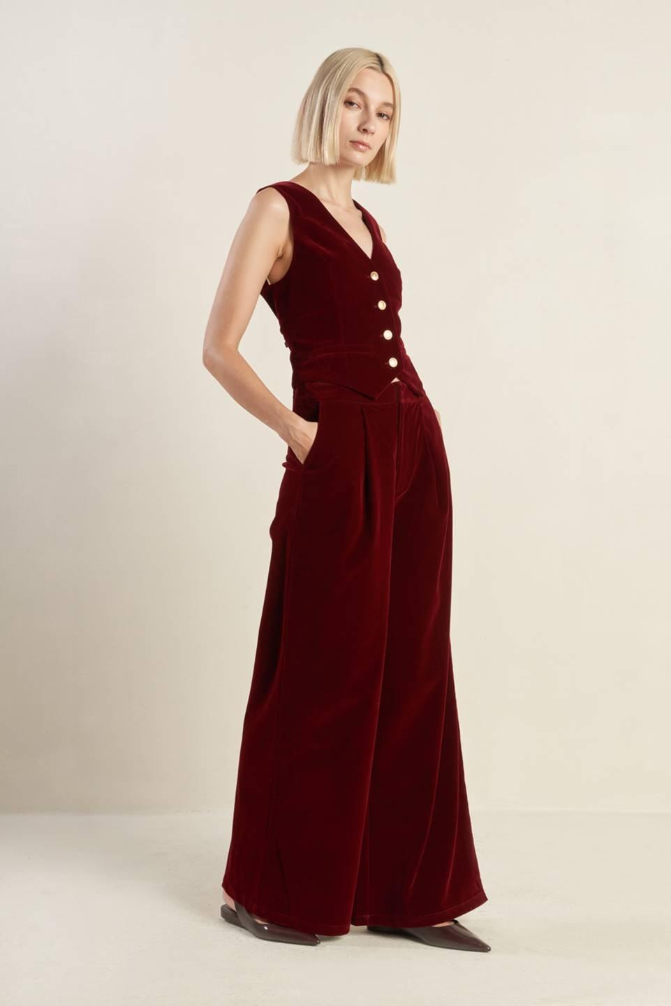 Coy Charm Velvet Vest
