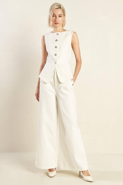 Delicate Hue Woven Vest