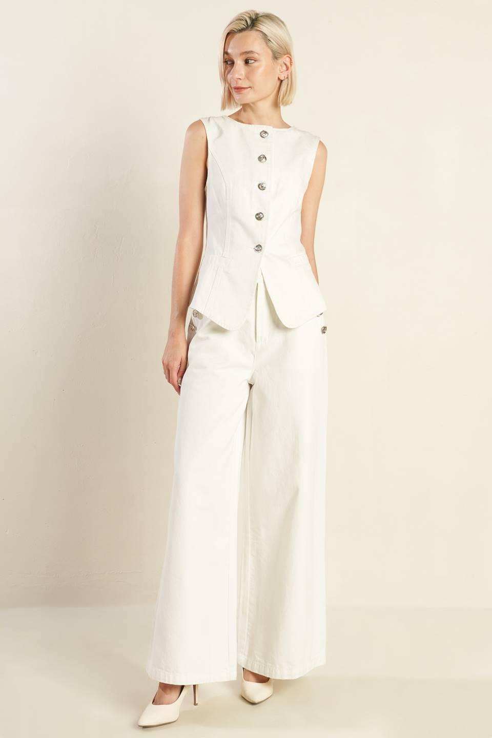 Delicate Hue Woven Vest