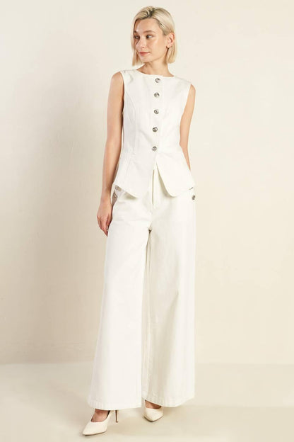 Delicate Hue Woven Vest