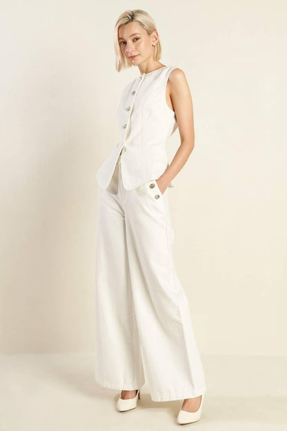 Delicate Hue Woven Vest