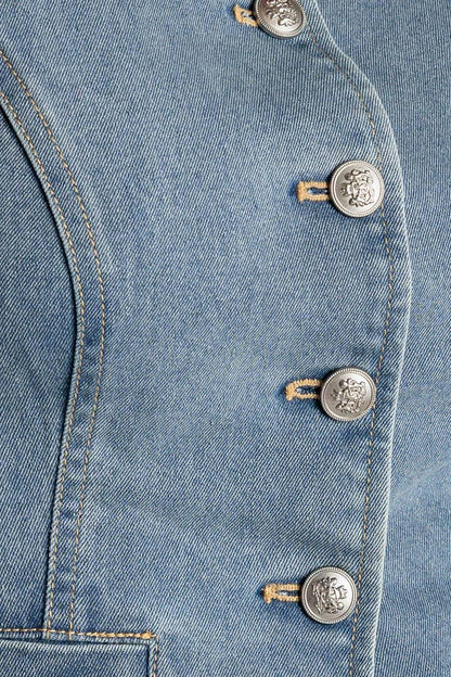 At First Glance Denim Vest