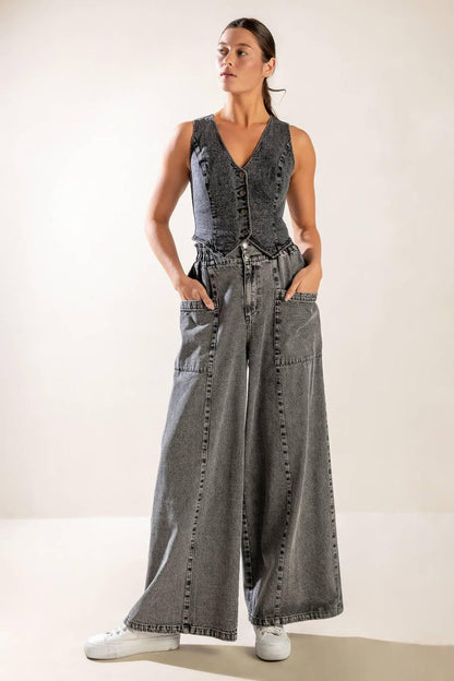 Exploring the City Denim Vest