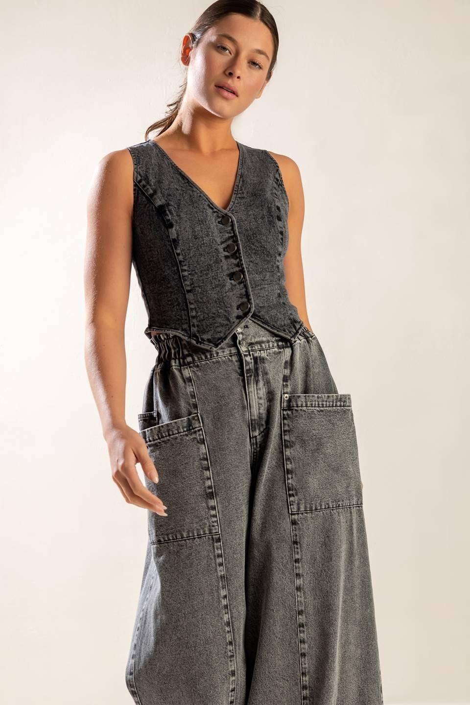 Exploring the City Denim Vest
