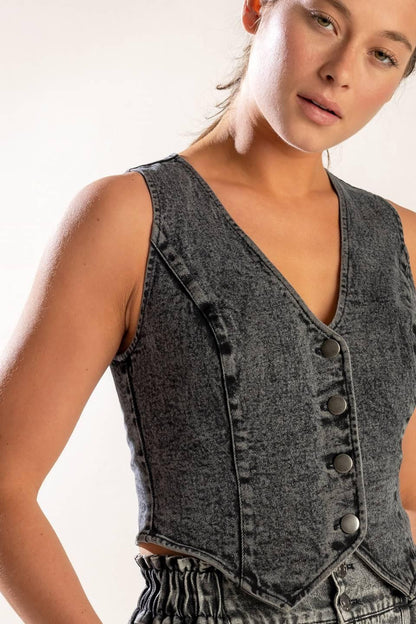 Exploring the City Denim Vest