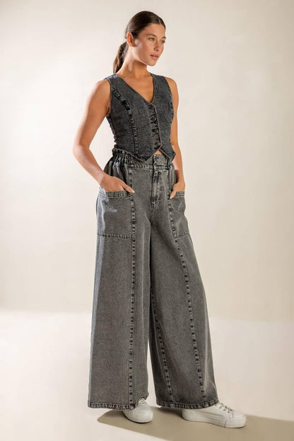 Exploring the City Denim Vest