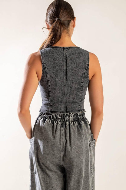 Exploring the City Denim Vest