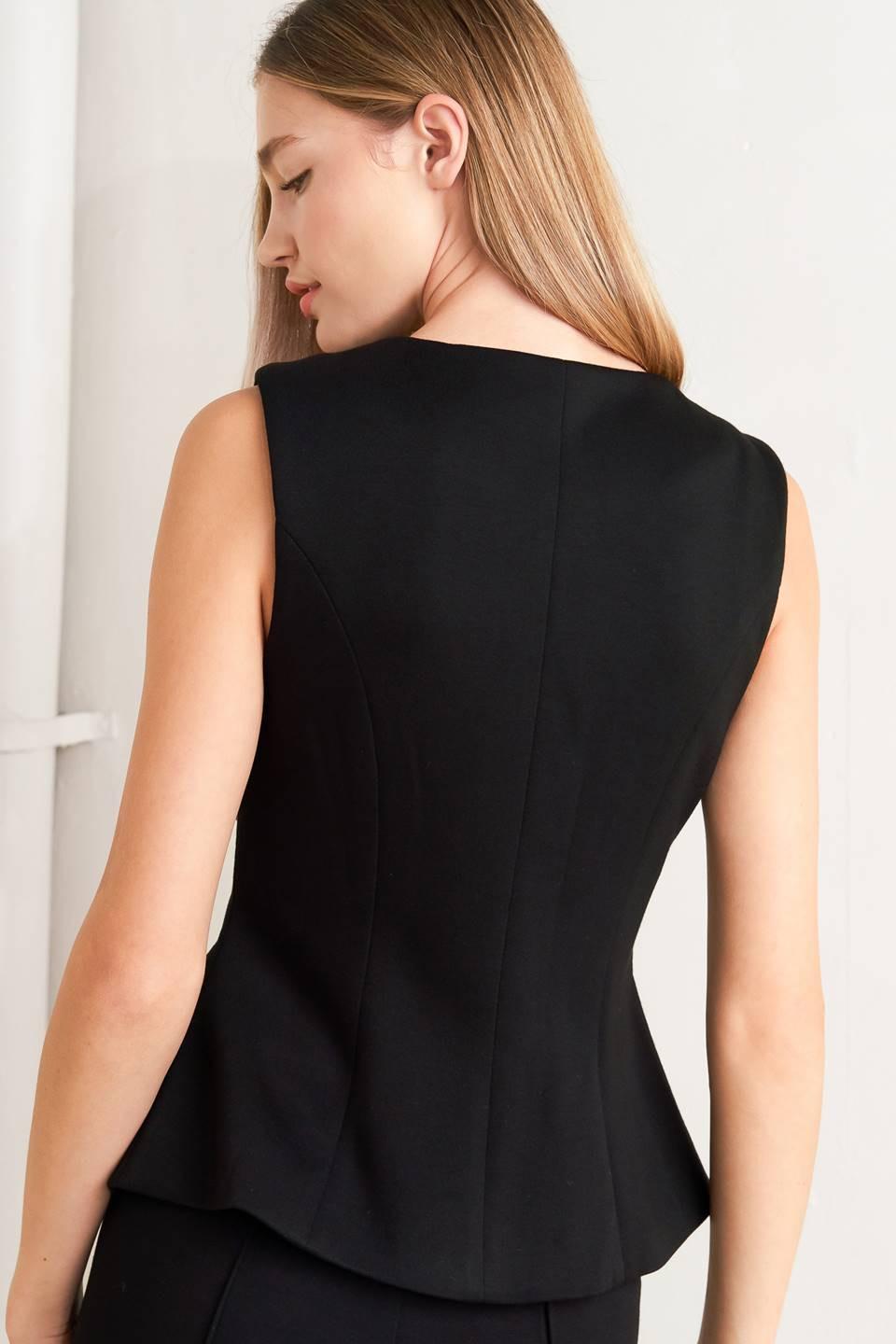 Glossy Glam Woven Vest