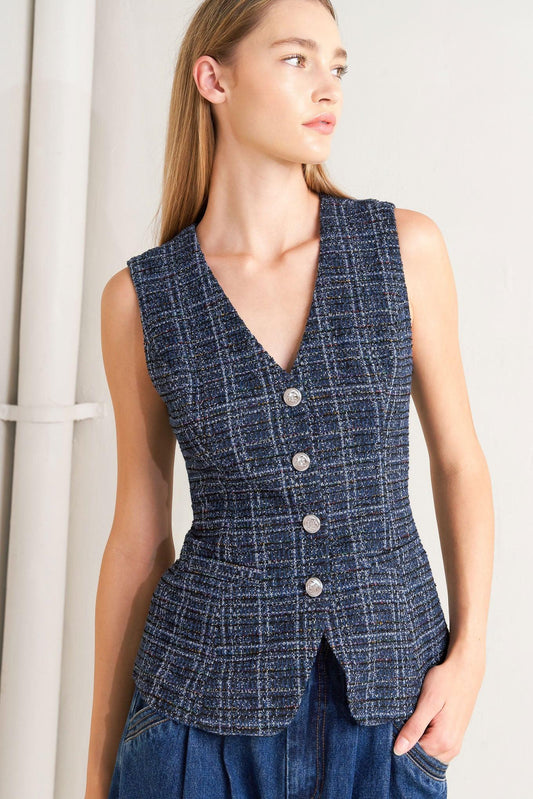 Everyday Icon Tweed Vest