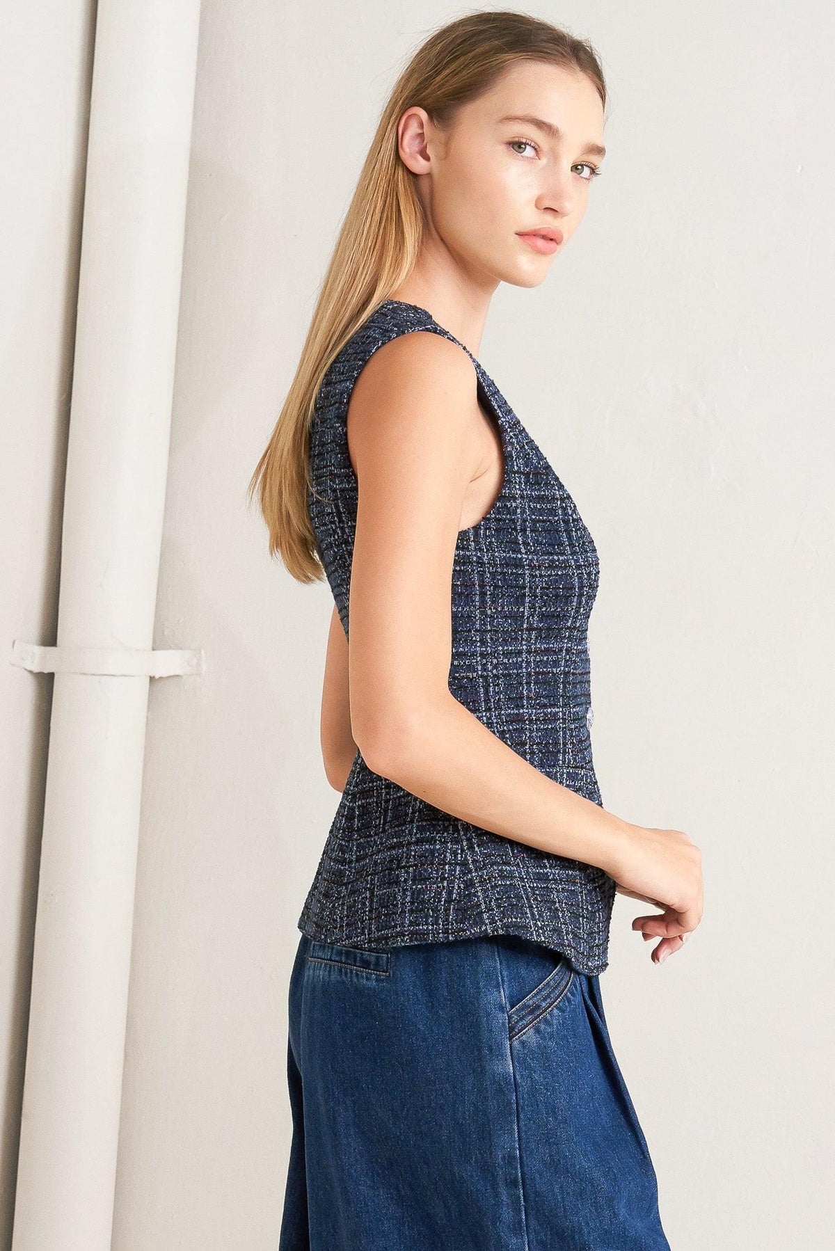 Everyday Icon Tweed Vest