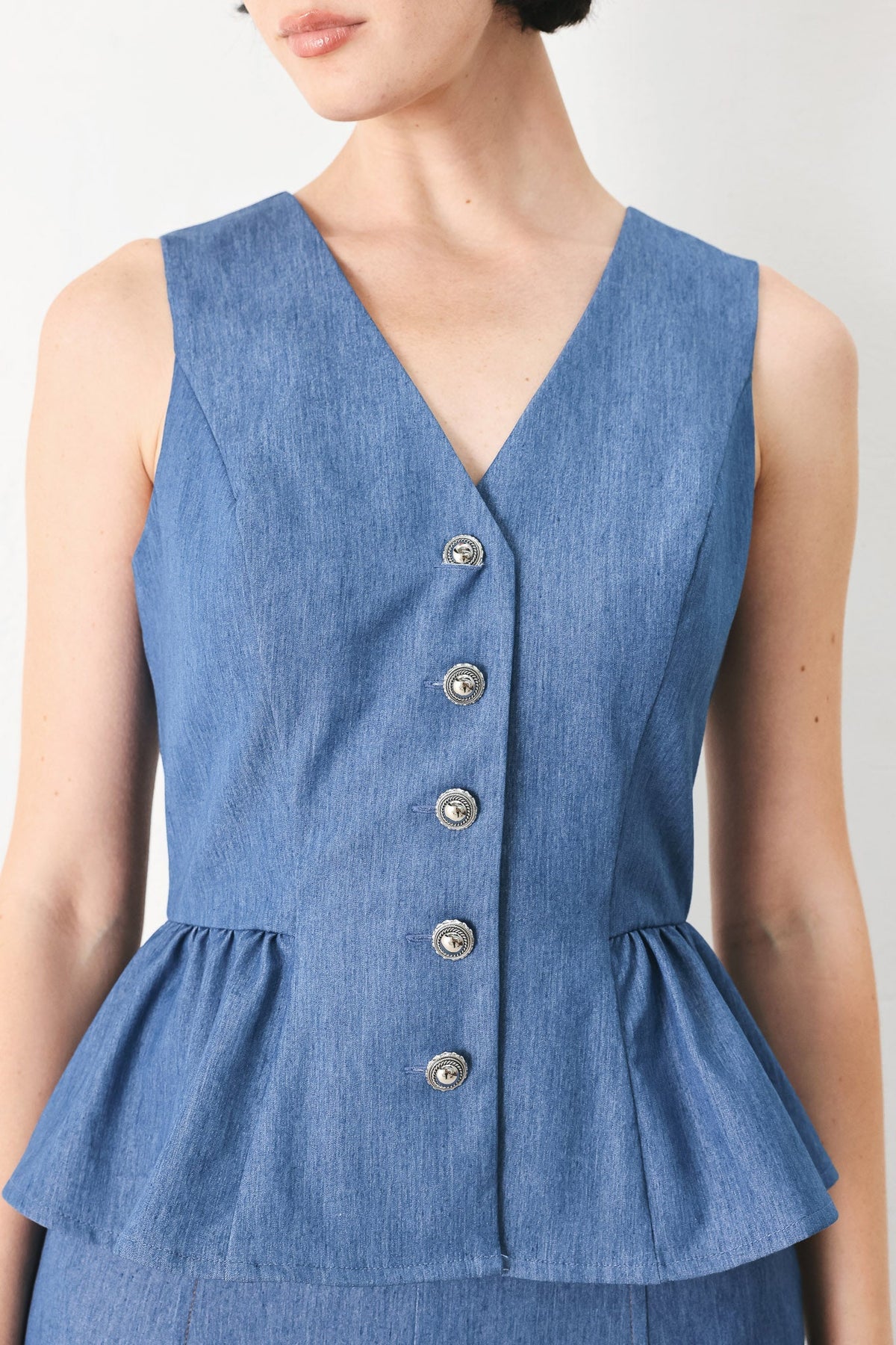 Casual Romance Woven Vest
