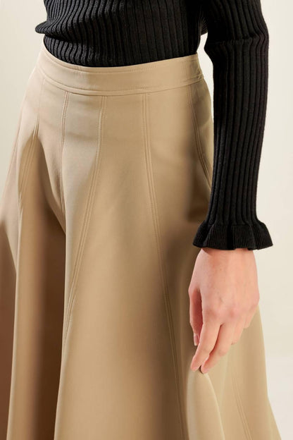 Falling Into Bliss Woven Midi Skirt