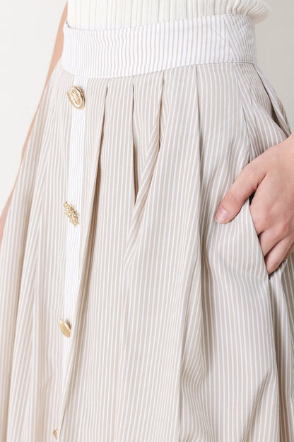 Coastal Light Woven Midi Skirt