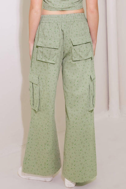 Drifting Currents Olive Woven Pants
