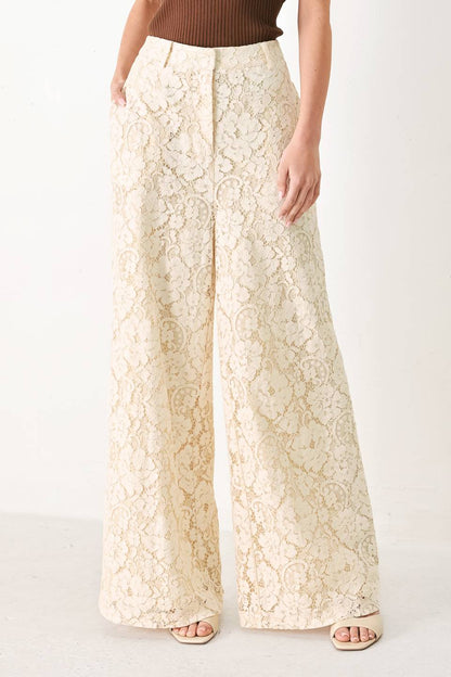 Delicate Beauty Woven Lace Pants