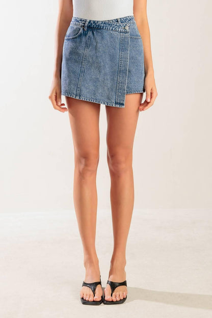 By Chance Denim Skort