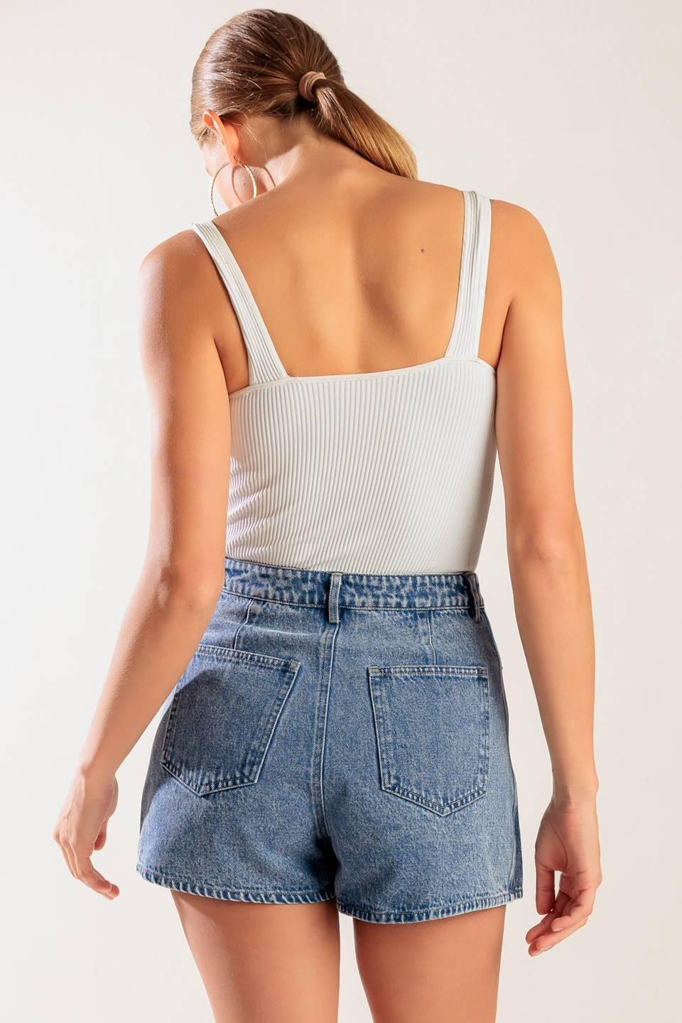 By Chance Denim Skort
