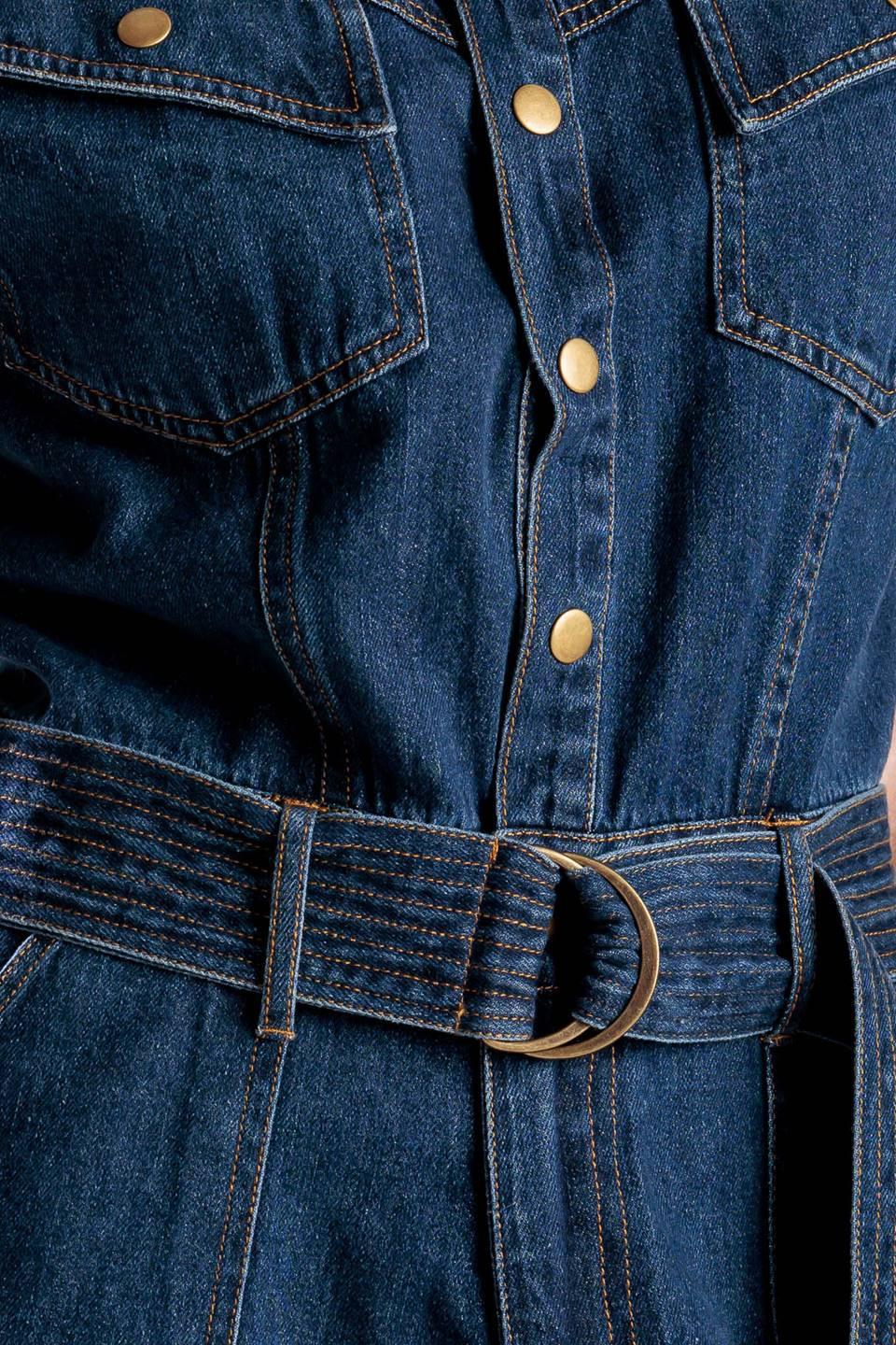 A Little Bit of This Denim Romper
