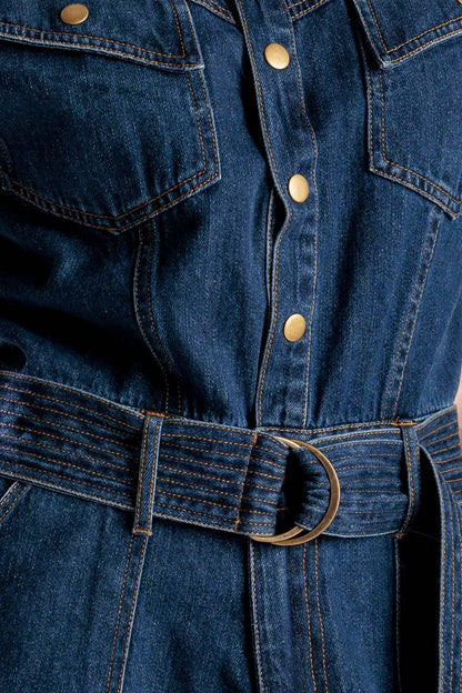 A Little Bit of This Denim Romper