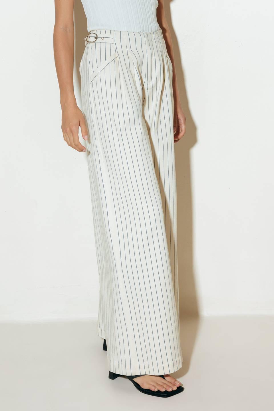 Coffee Run Striped Woven Pants