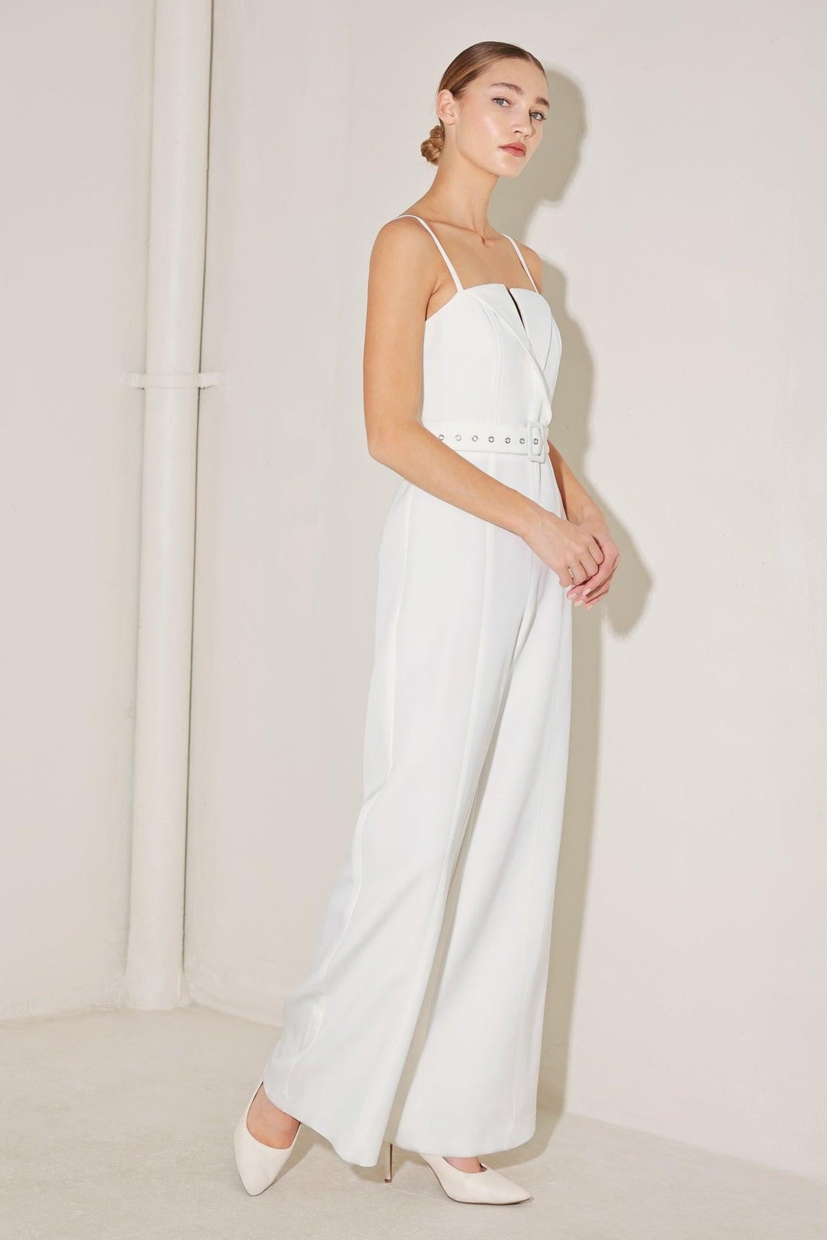 Arctic Elegance Woven Jumpsuit