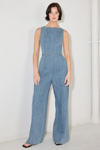 Elevated Edge Denim Jumpsuit