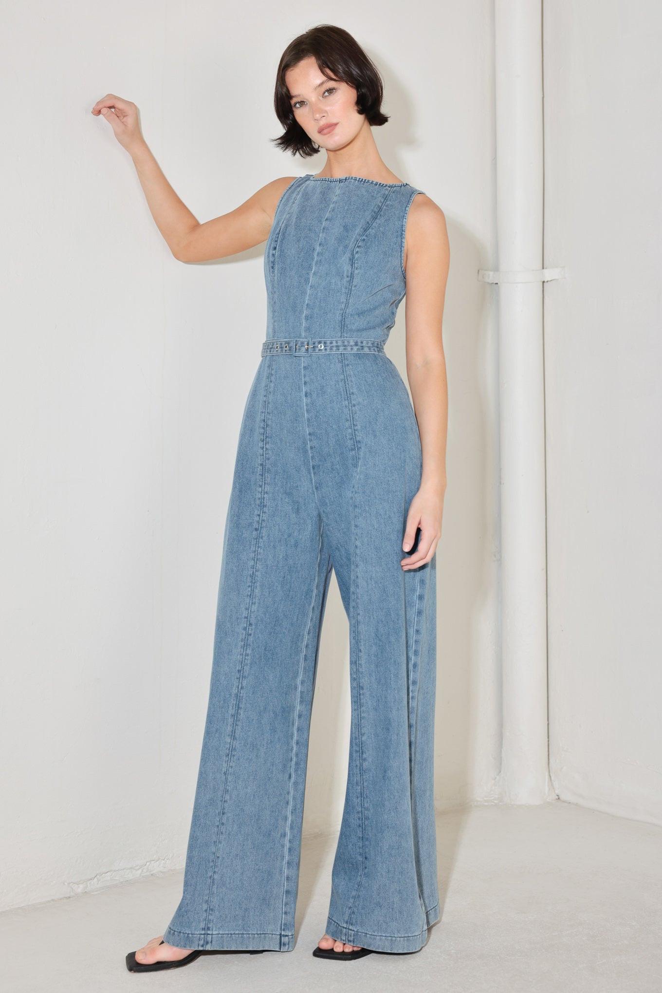 Elevated Edge Denim Jumpsuit