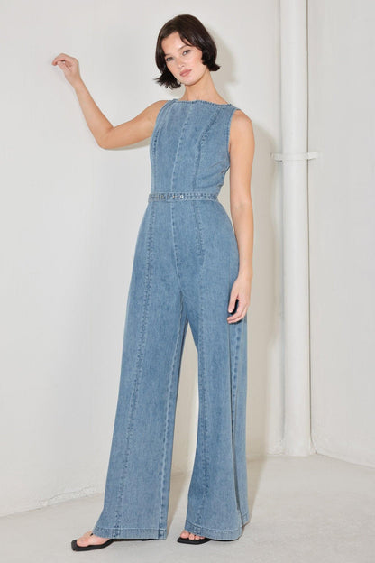 Elevated Edge Denim Jumpsuit