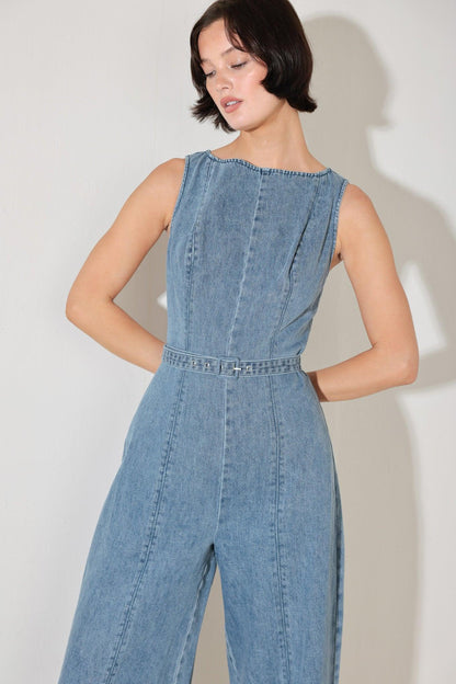 Elevated Edge Denim Jumpsuit