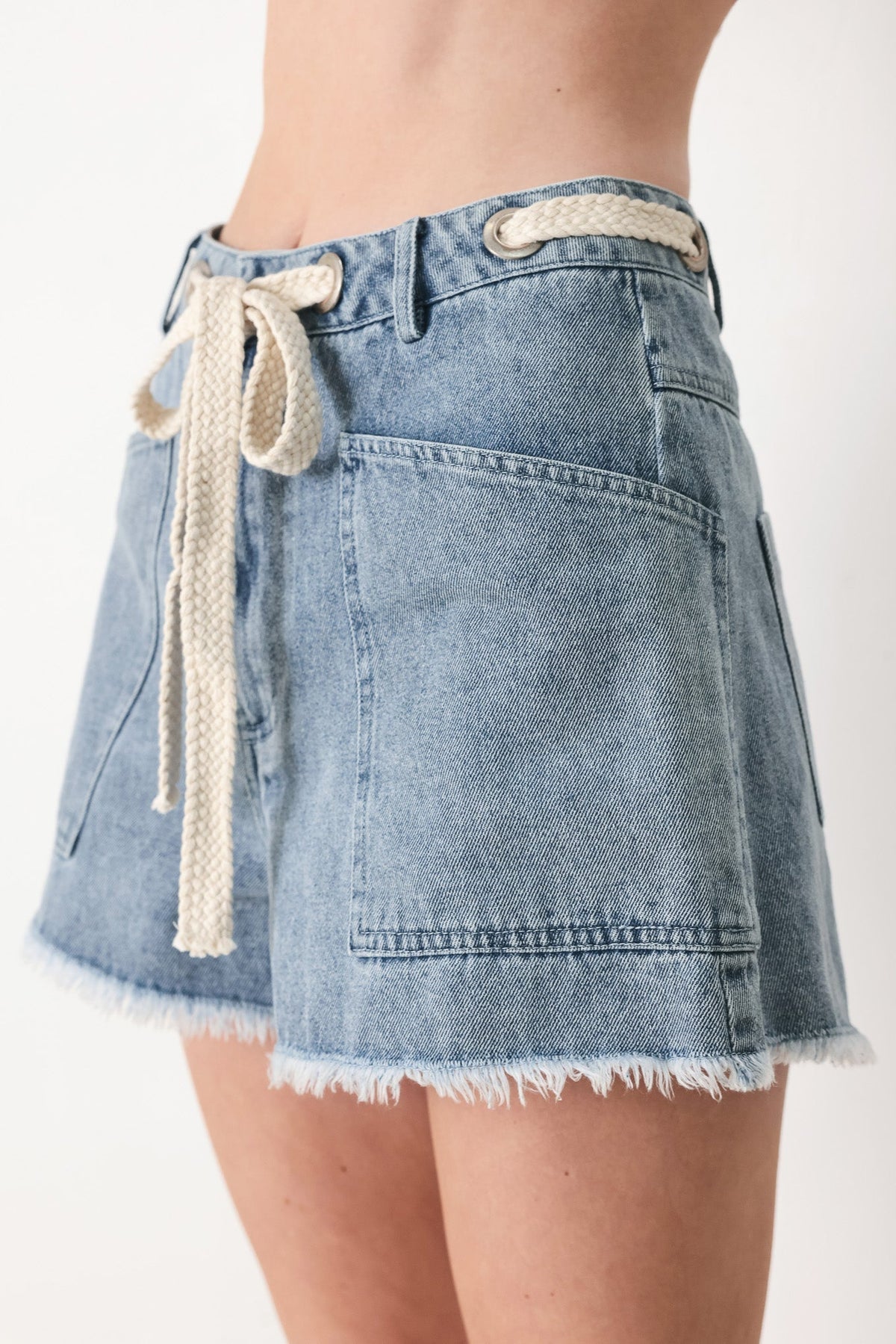 Beach Day Denim Shorts