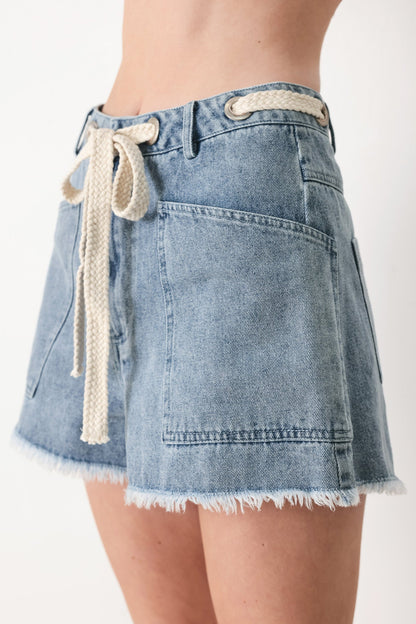 Beach Day Denim Shorts