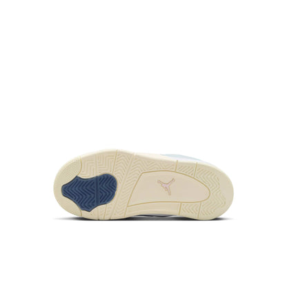 Air Jordan Preschool Retro 4 Rm 'Diffused Blue Ashen Slate' Sneakers